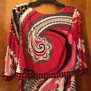 Donna Morgan paisley Popover dress